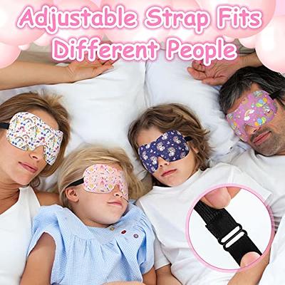  Sleep Eye Mask Night Blindfolds with Elastic Strap, Silk  Sleeping Masks Blackout for Women Men : Health & Household