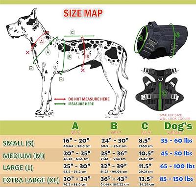 OneTigris No Pull Tactical Dog Harness for Medium Large Dog, Mesh Design  Breathable Military Dog Molle Vests with Handles, Service Dog Vest Harness  for Walking Hiking Training (XL, Black) - Yahoo Shopping