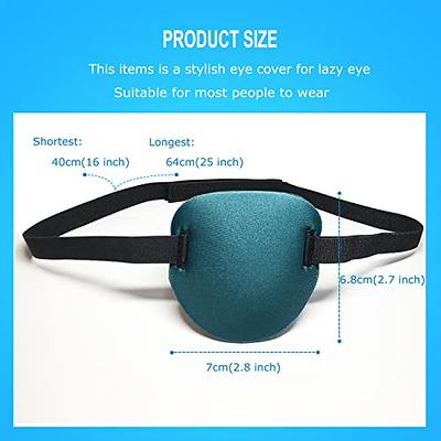 Set Of Two Adjustable Leather Eye Patch, Man Eye Patch, Woman Eye Patch,  Slim Eye Patch, Medical Eye Patch