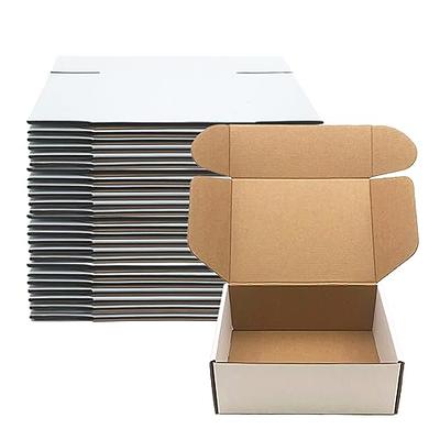 Ctosree 100 Pack Shipping Boxes White Corrugated Cardboard Boxes for Moving  Mailing Packing Mailer Boxes Suitable E-commerce Packaging Small Business  Mailing Gifts (4 x 4 x 2 Inch)