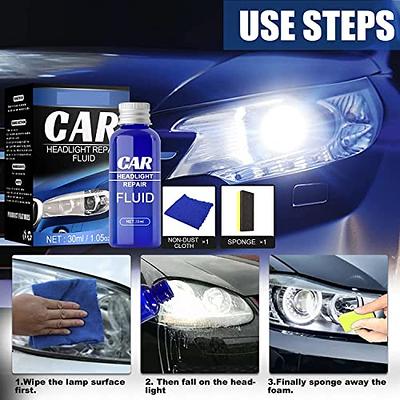 2023 New Car Headlight Restoration Set Fluid Repair Kit,Plastic Light  Polish Cleaner Fast,Car Headlamp Cleaner Headlight Polish Remove Oxidation  (10ml) - Yahoo Shopping