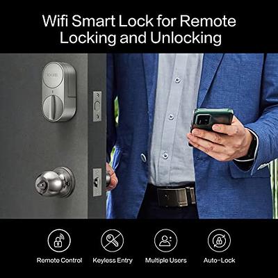 Smart door Lock Keyless Electronic Door Lock, Touchscreen with Key Fobs and  Remote (Silver) 