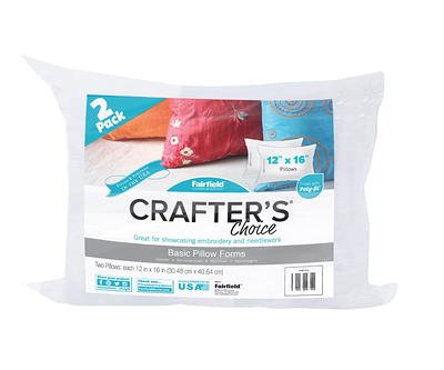 Poly Fil Crafter's Choice Pillow Insert 18x18 2 pack