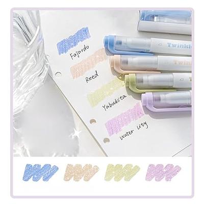 Dual Tips Cute Highlighters, Eye-Care Assorted Pastel Colors, No Bleed  Bible Highlighter Dry Fast Markers, Perfect For School, College, Office,  Journa