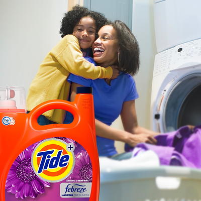 Tide Plus Downy Liquid Laundry Detergent, April Fresh - 146 fl oz