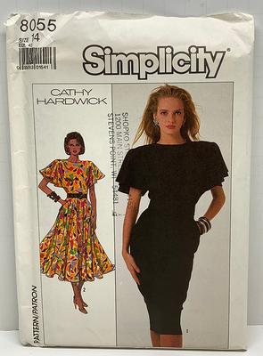 Easy To Sew 1980 Dress Sewing Pattern Simplicity 8055 Cathy