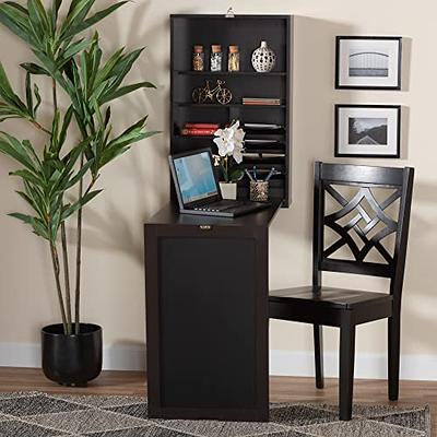 Baxton Studio Ezra Storage Computer Desk with Shelves