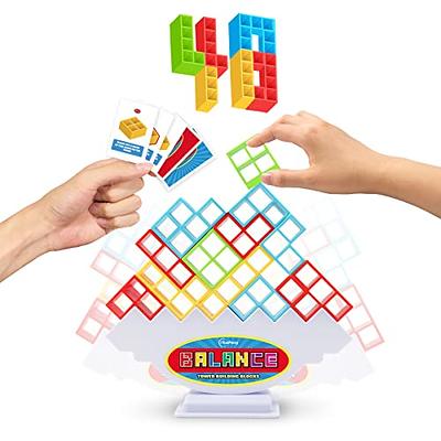 iYuePeng 48Pcs Drop Tetra Balance Tower Game - Fun Stacking Building Blocks  for Kids Age 3+ - Develops Dexterity, Patience, and Fine Motor Skills -  Yahoo Shopping