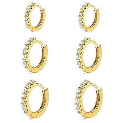 Shyla Gold-Plated Rochelle Solid Ball Huggie Hoop Earrings | Liberty