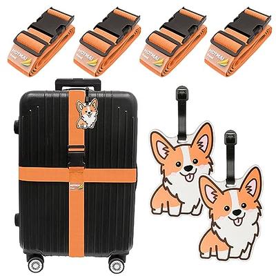 8 Pack Luggage Straps Suitcase Tags Set, Luggage Straps for Adjustable  Suitcase with Quick Release Buckle, Luggage Tags with Name ID Card for Luggage  Suitcase Travel Accessories - Yahoo Shopping