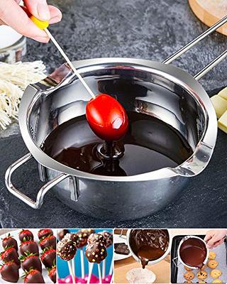 Stainless Steel Double Boiler Pot for Melting Chocolate, Candy and Candle  Making (18/8 Steel, 2 Cup Capacity, 480ML) - Yahoo Shopping