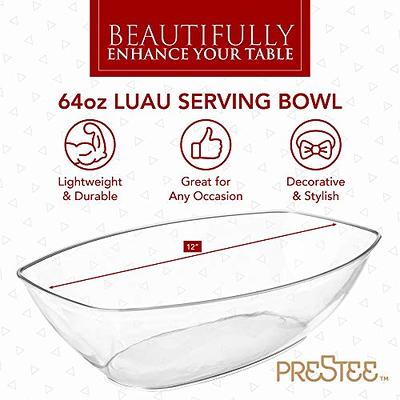 Clear Plastic Serving Bowls With Lids, Party Snack or Salad Bowl, Chip Bowls,  Snack Bowls