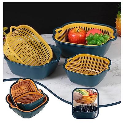  6PCS Kitchen Colander Strainer Set Vegetable Washing