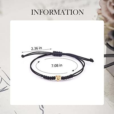 Initial Bracelet for Women Men