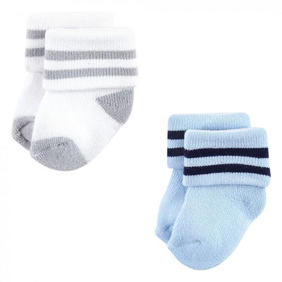 Luvable Friends Baby Newborn Socks, 6-Pack