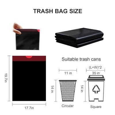 Strong Heavy-Duty 2 Gallon 120 Counts Versatile Trash Bags Garbage