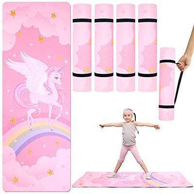 Nuanchu 20 Pcs Yoga Mats Bulk for Kids 60 x 24 x 0.12 Inch Children Yoga