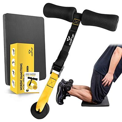 NordStick Nordic Hamstring Curl Strap - Original Nord Stick Exercise Set for Home and Travel - 5 Second Set Up