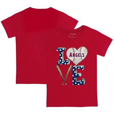 Tiny Turnip Los Angeles Angels Boy Teddy Tee Shirt Women's Small / Red