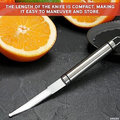 Grapefruit Knife Curved Serrated Blade Knife - Fruit Slicer Cutter small  Serrated Knife Kitchen Curved Grapefruit Knife Orange Slicer Cutter - Fruit  Cutter Home Kitchen Gadget Stainless Steel Knife - Yahoo Shopping