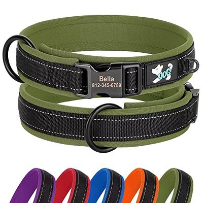 Quality Handmade Dog Collars with Name Plate