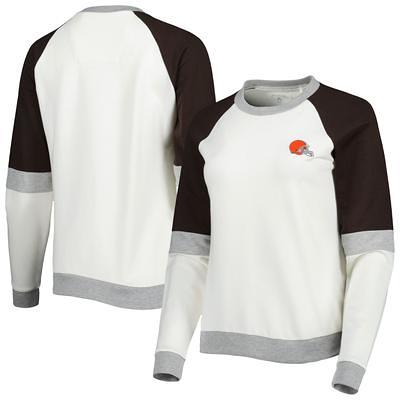 47 Cleveland Browns Mens Grey Throwback Headline Long Sleeve