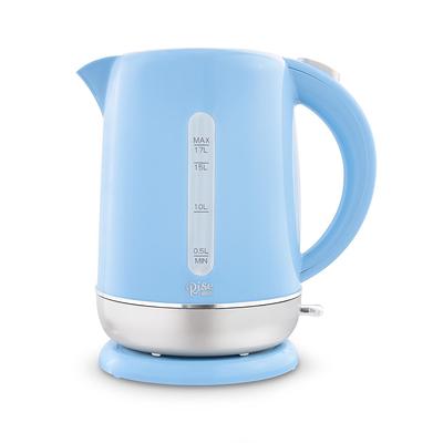 MegaChef 1.8 Liter Half Circle Electric Tea Kettle in White