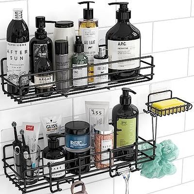 Txxplv Corner Shower Caddy, Shower Organizer with Soap Holder, Adhesive  Rust Proof Shower Shelf, Shower Storage Basket Rack Shampoo Holder  Organizer