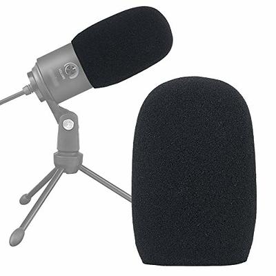 YOTTO Microphone Pop Filter For Blue Yeti and Any Other Microphone,Dual  Layered Wind Pop Screen With 360°Gooseneck & Mic Cover Foam Windscreen for