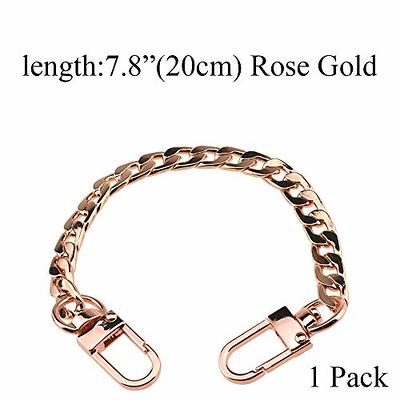 HAHIYO Mini Pochette Purse Chain Strap Slim Wide 7mm for LV Length 15.7  Inches Extra Thick 2.6mm Shiny Gold for Handbag Wallet Clutch Comfortable  Flat