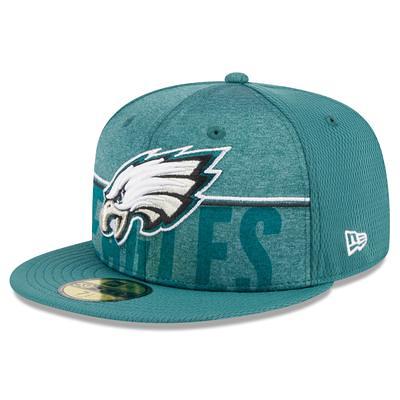 Philadelphia Eagles New Era Green 2022 Sideline 9FIFTY Ink Dye Snapback Hat