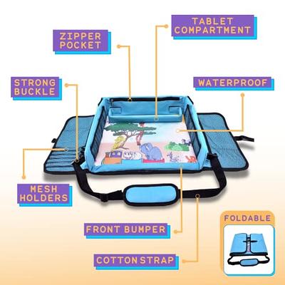 Lusso Gear | Kids Travel Activity Tray | for Car, Airplane, Booster SE