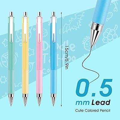 TIESOME Mechanical Pencils, 4Pcs 0.5mm Aesthetic Mechanical