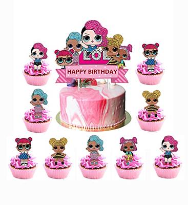 NOLITOY 24 Pcs Cake Inserts Heart Glitter Cake Picks Cake Ornament Gender  Reveal Party Decors Food Decor Topersitos Para Comida Toppers Para Comida