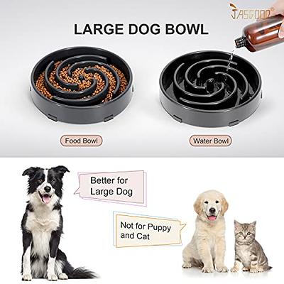 JASGOOD Slow Feeder Dogs Bowl for Large Dogs,Anti-Gulping Pet Slower Food  Feeding Bowls Stop Bloat,Preventing Choking Healthy Design Dogs Bowl