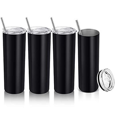 Vacuum Insulated Skinny Tumbler Cup - THILY 22 oz Triple-Insulated  Stainless Steel Tumbler with Lid and Straw, Splash-proof, Reusable,  Durable