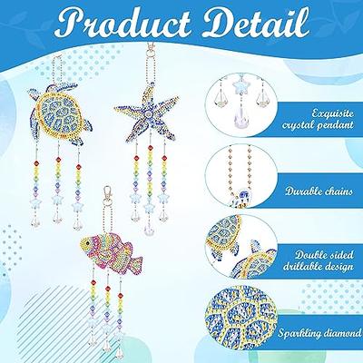 DIY Diamond Suncatchers Gem Paint by Number Kit Hanging Ornaments Snowman  Double Side DIY Crystal Diamond Art Suncatchers Animal