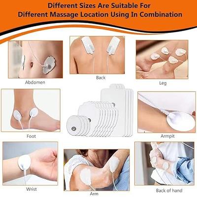 Belifu TENS Unit Electrode Pads Reusable Self-Adhesive Replacement