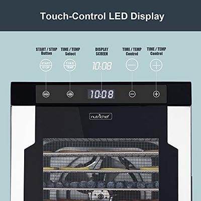 NutriChef Electric Countertop Food Dehydrator - Professional Multi-Tier  Food Preserver - Dehydrates Fish, Meats, Mushrooms, Fruits & Vegetables - 5