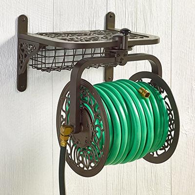 Liberty GARDEN 712 Single Arm Navigator Multi-Directional Garden Hose Reel,  Hold