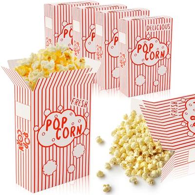 UPKOCH 50pcs Popcorn Boxes Popcorn Popcorn Box Snack Box Cookie