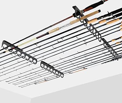 Ahomiwow Ceiling Fishing Rod Holder Pole Vertically Horizontally