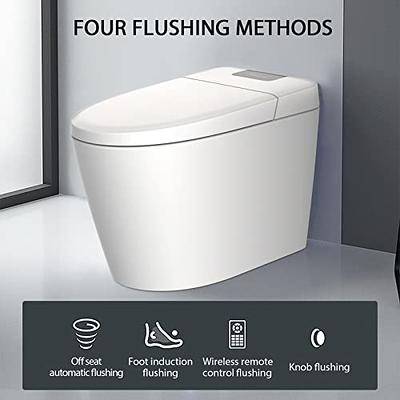 Smart Toilet with Automatic Flush and Heated Toilet Seat, One