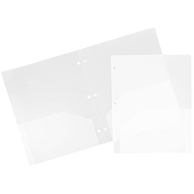 Jam Paper Plastic Sleeves, 9 x 11 1/2, Clear, 600/Box