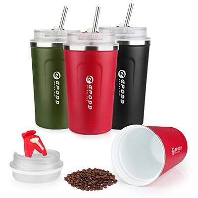 KETIEE Travel Coffee Mug Spill Proof 12oz, Insulated Coffee Mug to Go,  Coffee Tumbler, Reusable Coffee Cups with Seal Lid, Vacuum Stainless Steel