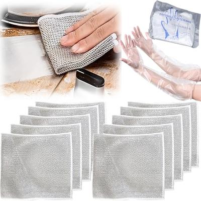 Multipurpose Wire Miracle Cleaning Cloths, Wire Miracle Cleaning Cloths,  Multipurpose Wire Dishwashing Rags For Wet And Dry,(5pcs)