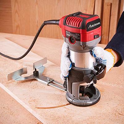 Avtbeisty 6.5-Amp Wood Router Tool, 1.25 HP Compact Trim Router with 6  Variable Speed, Fixed