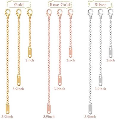 5 inches, double toggle clasp extender necklace extension, Heavy Chain