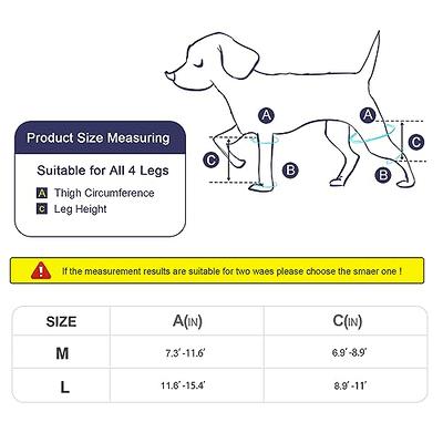 Dog Knee Brace for Support, Dog Leg Braces for Back Leg Adjustable