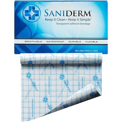 Saniderm Tattoo Aftercare Bandage Roll | Clear Adhesive Antibacterial Wrap  (10.2 in x 2 yd Roll (Personal Size)) : Amazon.ca: Beauty & Personal Care